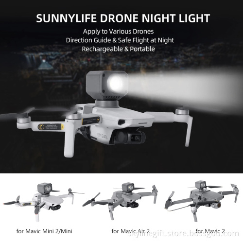 Sunnylife Mini2 Mavic 2 Mavic Air2 Searchlight Mount Bracket Drone Night Aerial Photography Fill Light Four Styles